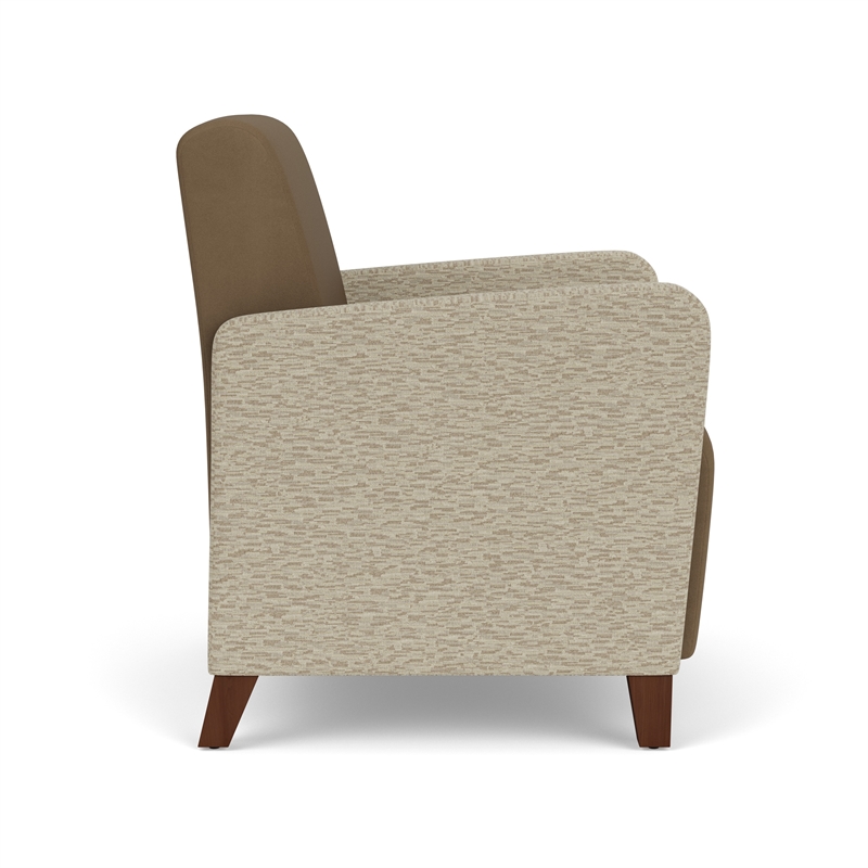 Lesro Ravenna Lounge Reception Guest Chair in Brown