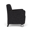 Lesro Ravenna Lounge Reception Guest Chair in Black