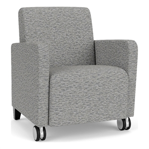 Lesro Ravenna Lounge Reception Guest Chair in Gray