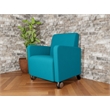 Lesro Ravenna Lounge Reception Guest Chair in Teal