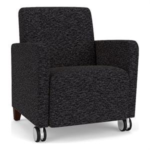 Lesro Ravenna Lounge Reception Guest Chair in Black