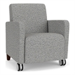 Lesro Ravenna Lounge Reception Guest Chair in Gray