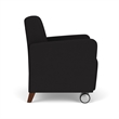 Lesro Ravenna Lounge Reception Guest Chair in Black