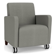 Lesro Ravenna Lounge Reception Guest Chair in Gray