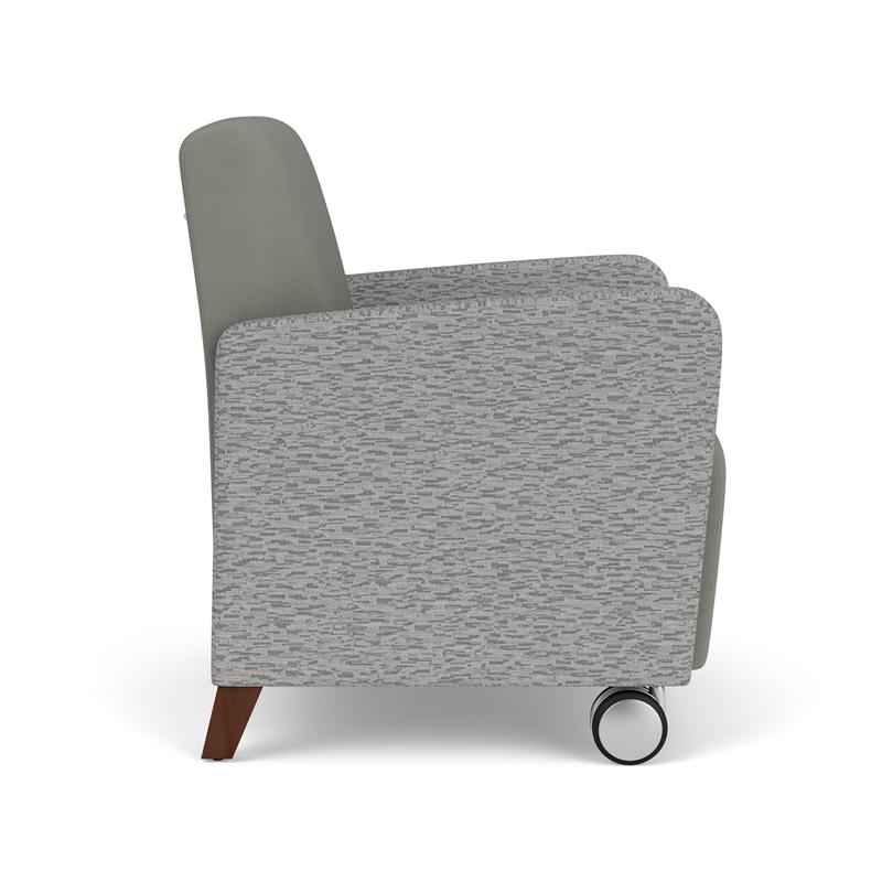 Lesro Ravenna Lounge Reception Guest Chair in Gray