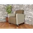 Lesro Ravenna Lounge Reception Guest Chair in Brown