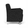 Lesro Ravenna Lounge Reception Guest Chair in Black