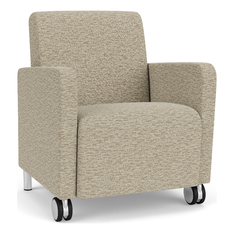 Lesro Ravenna Lounge Reception Guest Chair in Beige