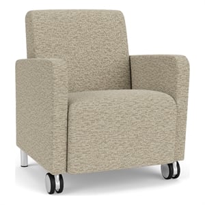 Lesro Ravenna Lounge Reception Guest Chair in Beige