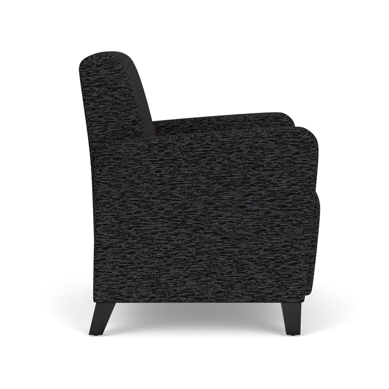 Lesro Ravenna Lounge Reception Guest Chair in Black