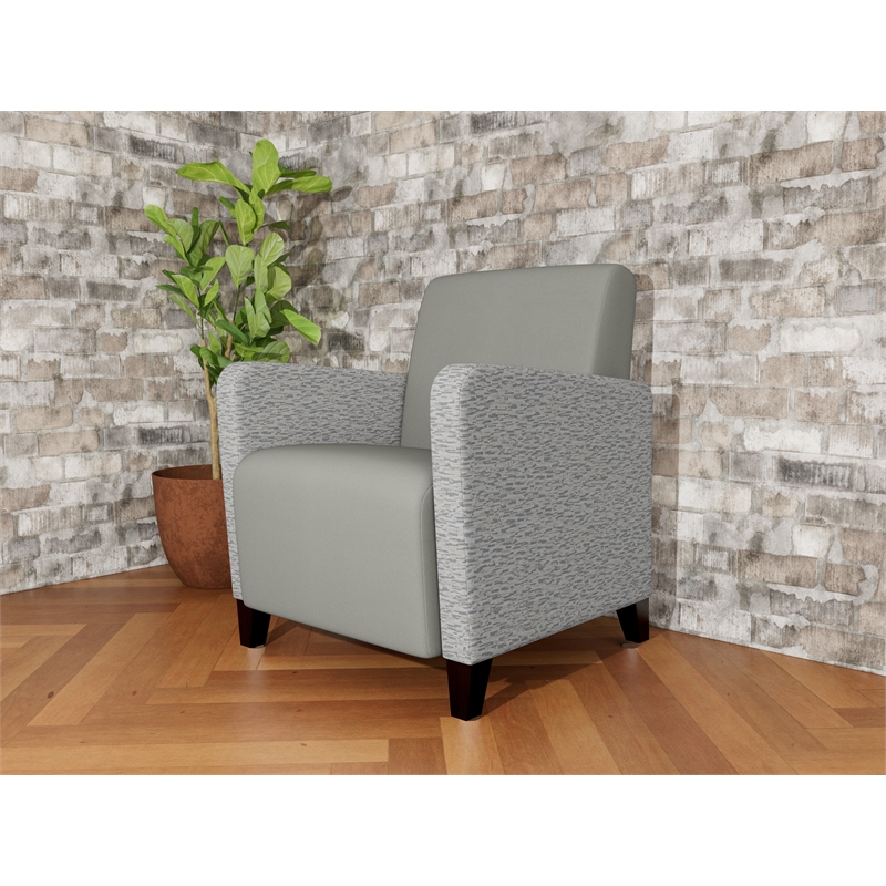 Lesro Ravenna Lounge Reception Guest Chair in Gray