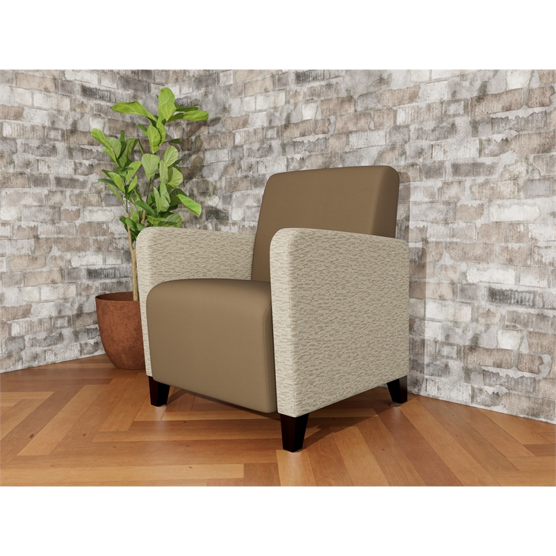 Lesro Ravenna Lounge Reception Guest Chair in Brown