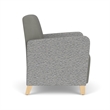 Lesro Ravenna Lounge Reception Guest Chair in Gray