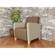 Lesro Ravenna Lounge Reception Guest Chair in Brown