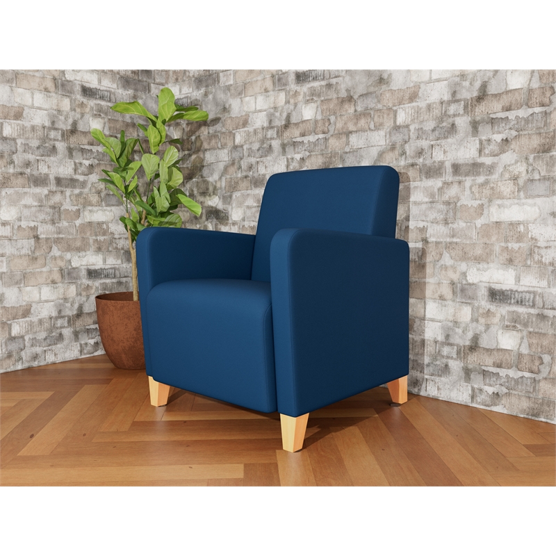 Lesro Ravenna Lounge Reception Guest Chair in Blue