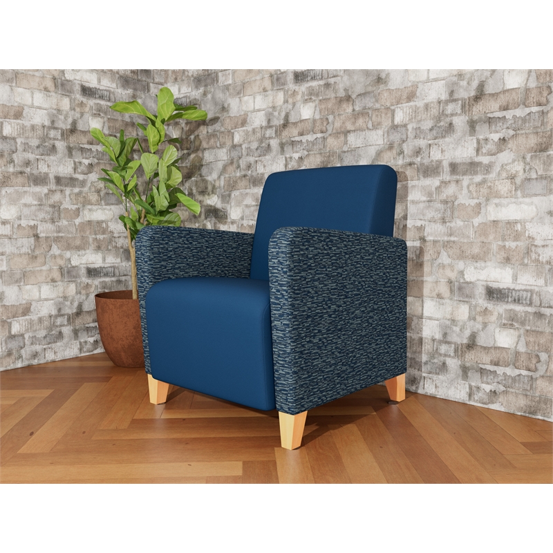 Lesro Ravenna Lounge Reception Guest Chair in Blue