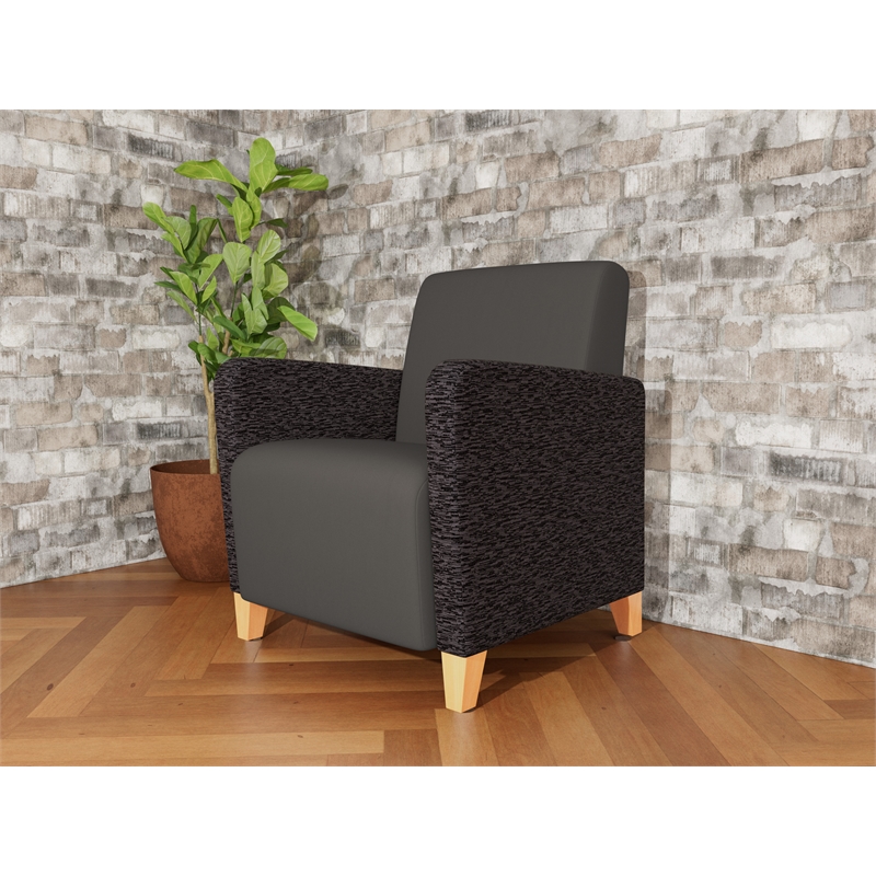 Lesro Ravenna Lounge Reception Guest Chair in Gray