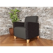 Lesro Ravenna Lounge Reception Guest Chair in Gray