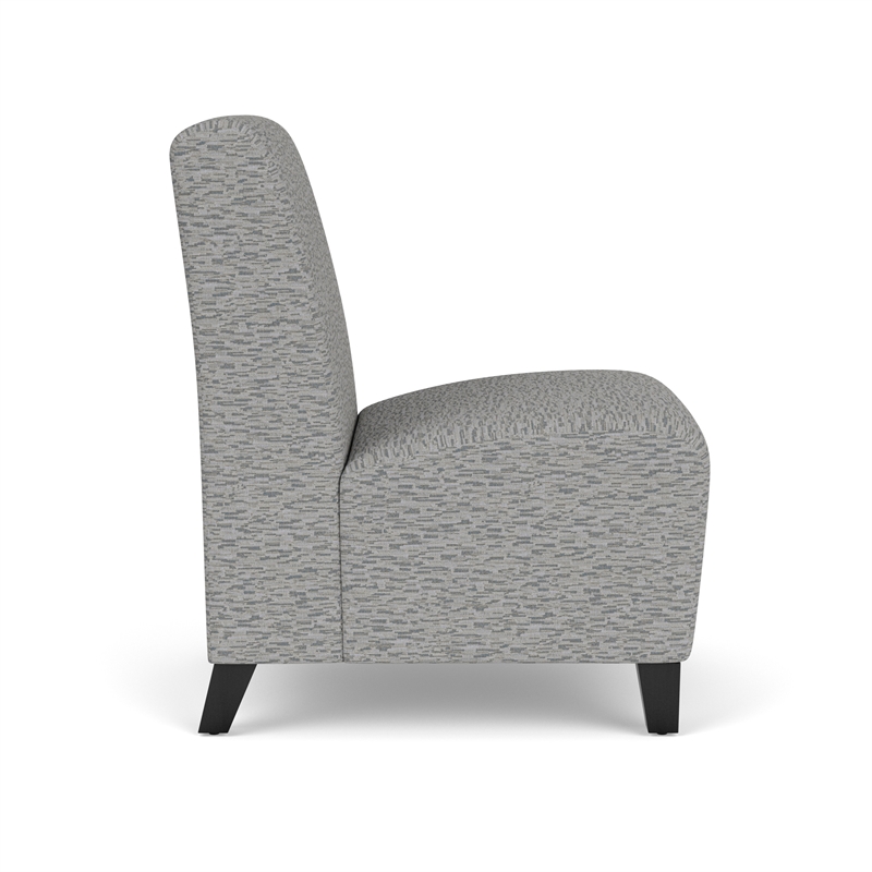 Lesro Ravenna Lounge Reception Armless Guest Chair in Gray