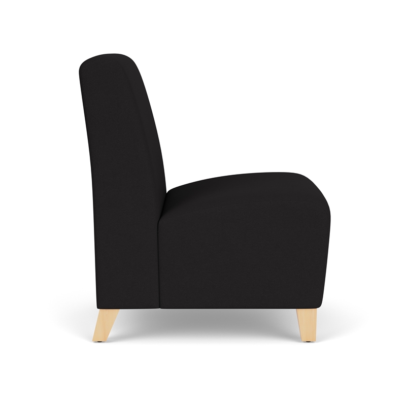 Lesro Ravenna Lounge Reception Armless Guest Chair in Blue