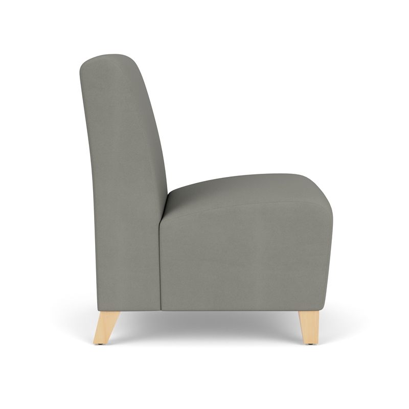 Lesro Ravenna Lounge Reception Armless Guest Chair in Teal