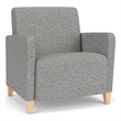 Lesro Ravenna Lounge Reception Wide Guest Chair in Gray