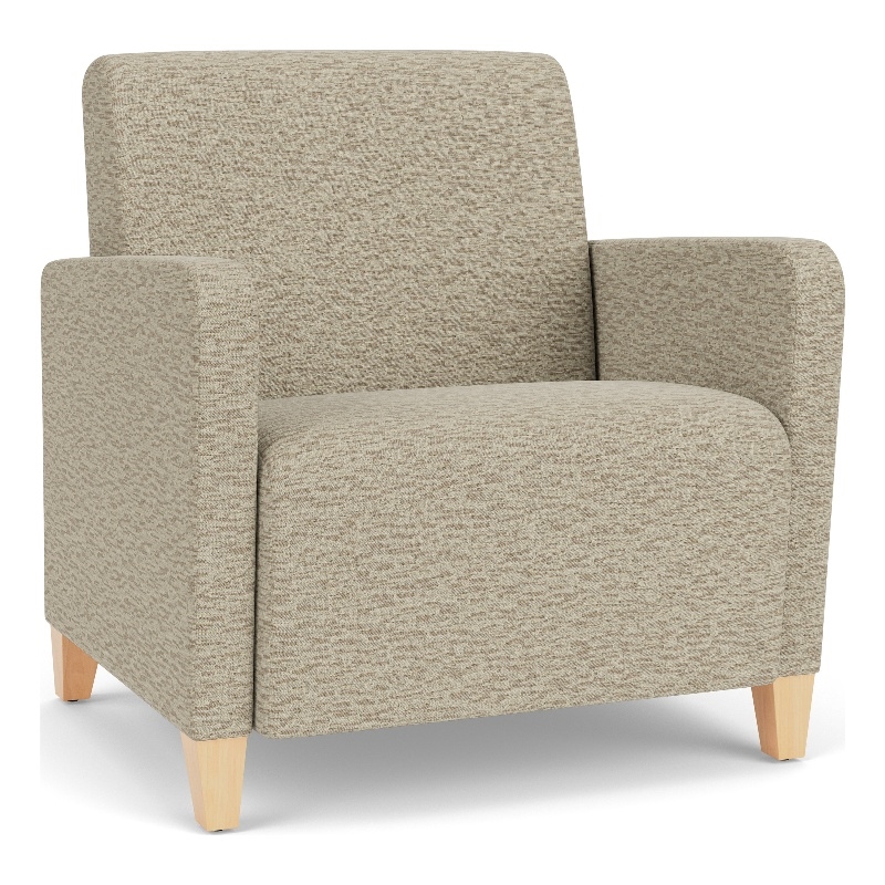 Lesro Ravenna Lounge Reception Wide Guest Chair in Beige