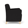 Lesro Ravenna Lounge Reception Wide Guest Chair in Black