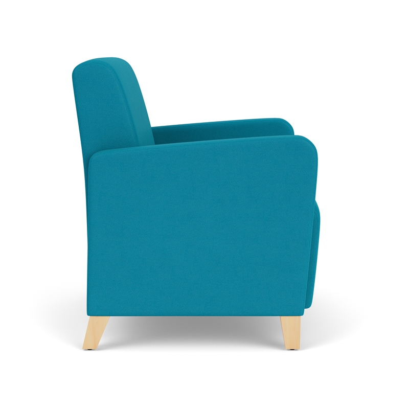 Lesro Ravenna Lounge Reception Wide Guest Chair in Teal