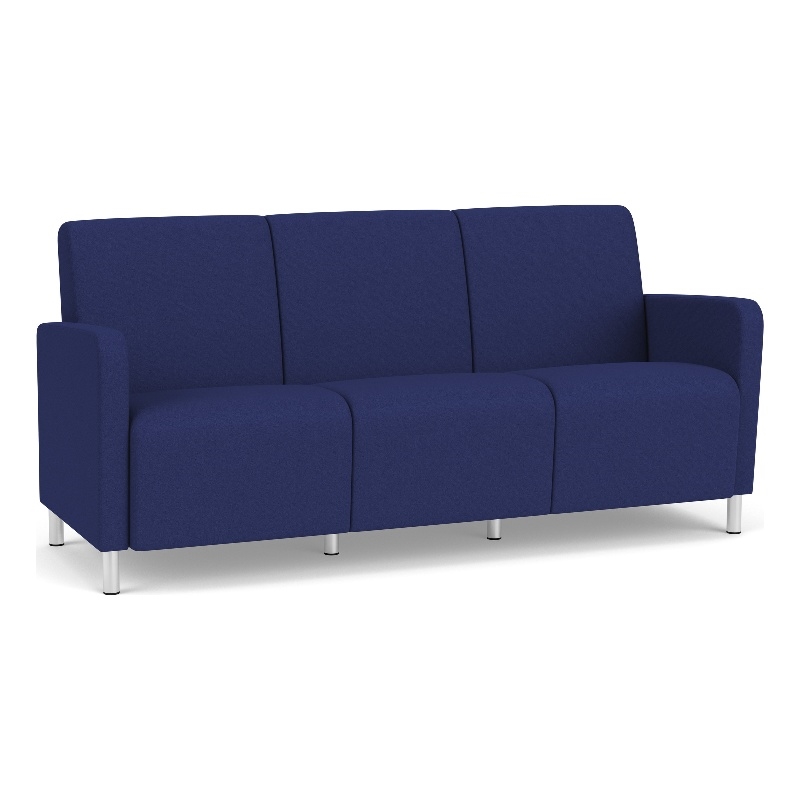 Lesro Ravenna Lounge Reception 3 Seat Tandem Seating No Center Arms in Blue
