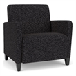 Lesro Ravenna Lounge Reception Wide Guest Chair in Black