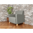 Lesro Ravenna Lounge Reception Wide Guest Chair in Gray