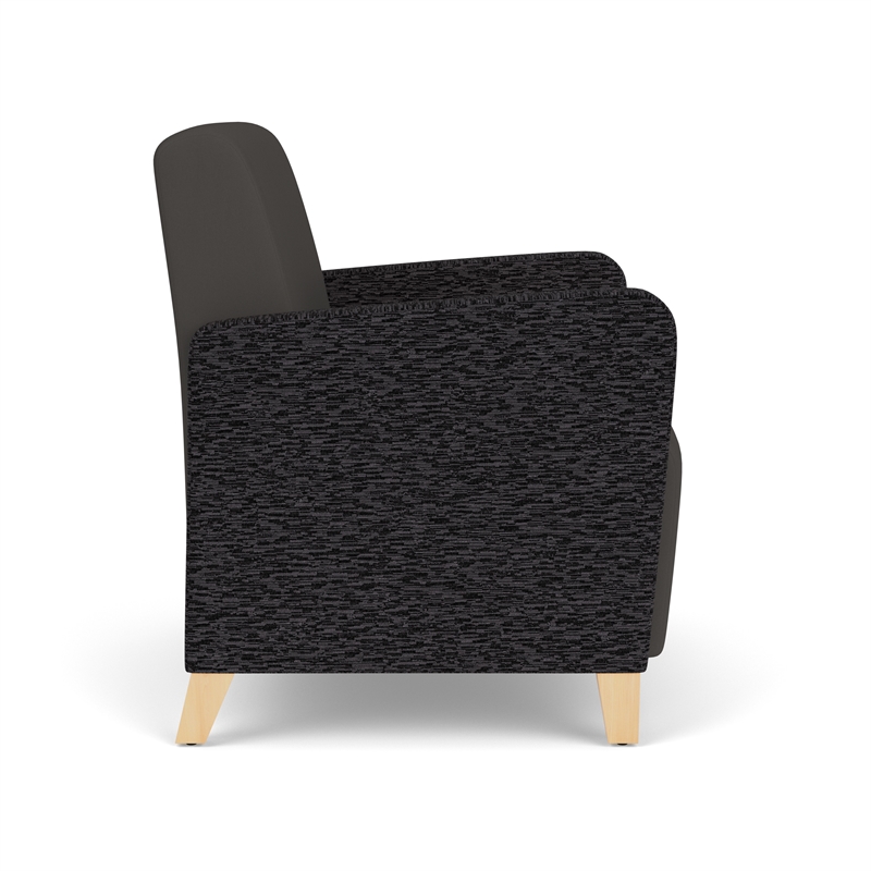 Lesro Ravenna Lounge Reception Wide Guest Chair in Gray
