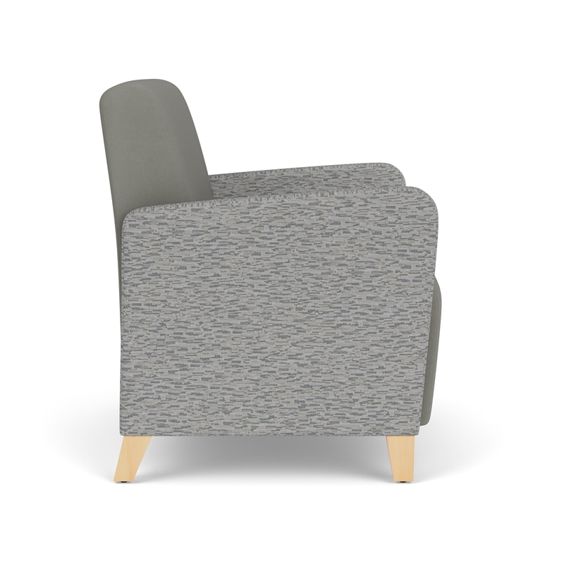 Lesro Ravenna Lounge Reception Wide Guest Chair in Gray