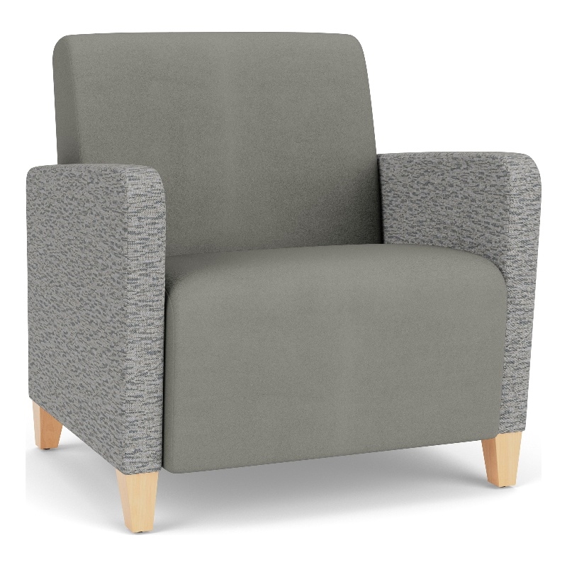 Lesro Ravenna Lounge Reception Wide Guest Chair in Gray