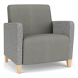 Lesro Ravenna Lounge Reception Wide Guest Chair in Gray
