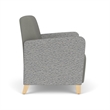 Lesro Ravenna Lounge Reception Wide Guest Chair in Gray