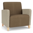 Lesro Ravenna Lounge Reception Wide Guest Chair in Brown