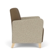 Lesro Ravenna Lounge Reception Wide Guest Chair in Brown