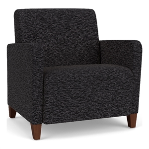 Lesro Ravenna Lounge Reception Wide Guest Chair in Black