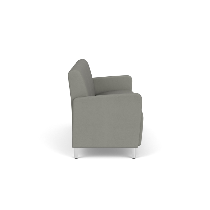 Lesro Ravenna Lounge Reception 3 Seat Tandem Seating No Center Arms in Gray