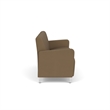 Lesro Ravenna Lounge Reception 3 Seat Tandem Seating No Center Arms in Brown