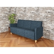 Lesro Ravenna Lounge Reception 3 Seat Tandem Seating No Center Arms in Blue
