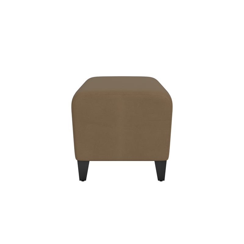 Lesro Ravenna Lounge Reception Loveseat Bench in Brown