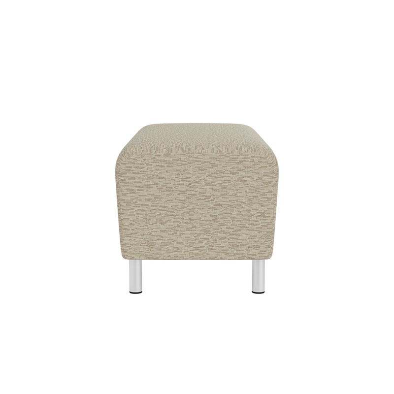 Lesro Ravenna Lounge Reception Loveseat Bench in Beige