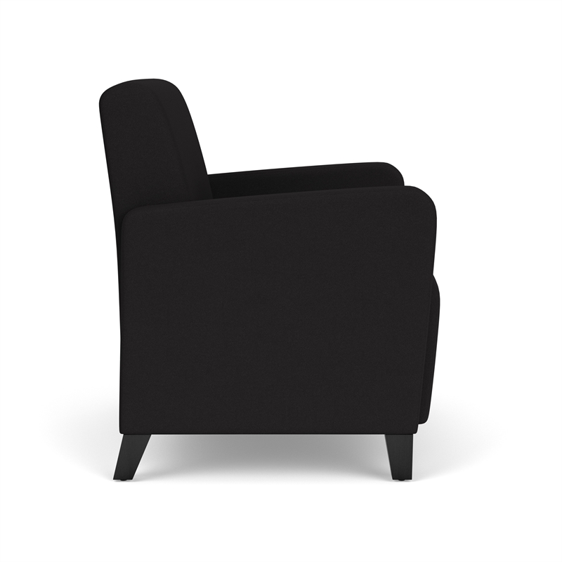Lesro Ravenna Lounge Reception Wide Guest Chair in Black