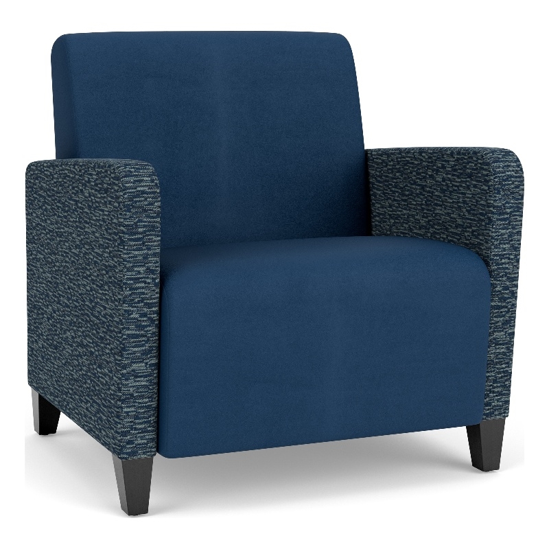 Lesro Ravenna Lounge Reception Wide Guest Chair in Blue