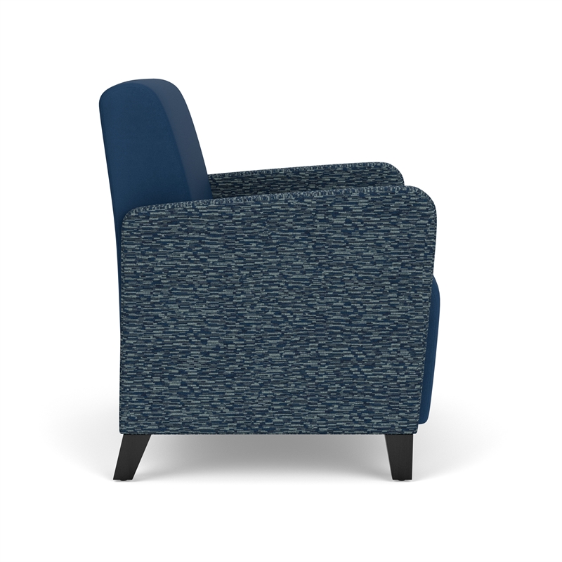 Lesro Ravenna Lounge Reception Wide Guest Chair in Blue
