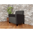 Lesro Ravenna Lounge Reception Wide Guest Chair in Gray