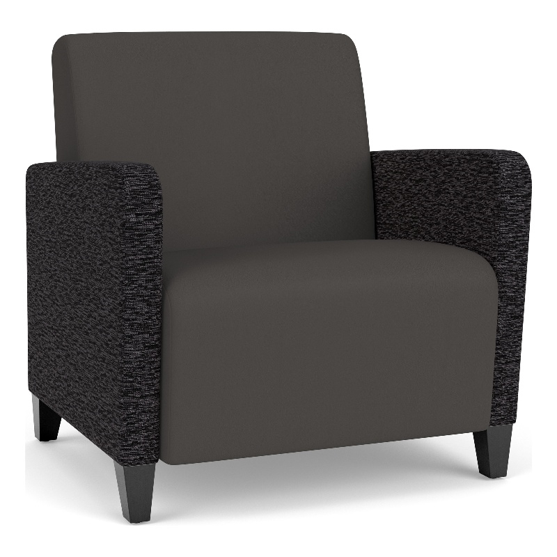 Lesro Ravenna Lounge Reception Wide Guest Chair in Gray